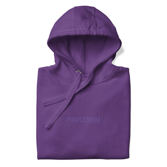 Purple Classic Unisex Hoodie - Centered Logo